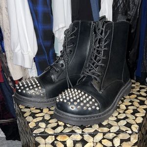 Torrid spiked toe combat boots New no box